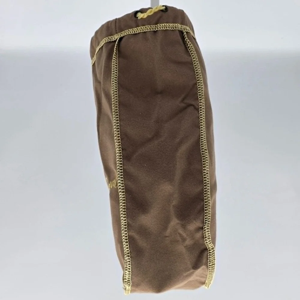 Crown Royale Drawstring Bag Brown with Logo - Party Favor Wedding Bachelor